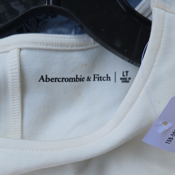 Abercrombie & Fitch Cream Asymmetrical One-Shoulder Dress - Picture 7 of 8